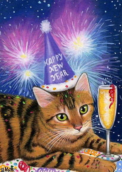 Happy New Year Cats